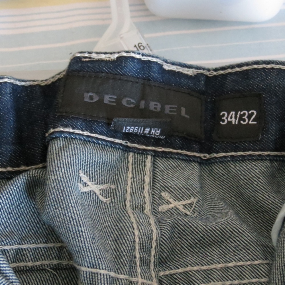 Decibel distressed Jeans with Zipper Detail - Picture 2 of 3